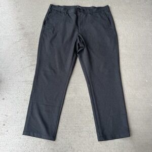 Bluffworks Men's Dark Gray Chino Dress Pants 40x32 Stretch Travel Work Office